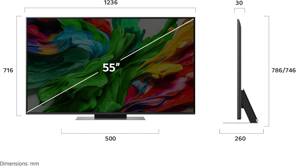 LG 55QNED86A6A TV 55 Zoll (139 cm) 4K QNED evo AI TV (α8 Gen2 4K AI Prozessor, webOS 25, 120Hz) [Modelljahr 2025]