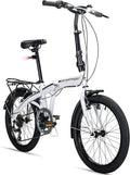 Bergsteiger Windsor 20 Zoll Faltrad, Klapprad, Shimano 6 Gang-Schaltung, LED Batterie-Licht, Quick-Fold-System, Klappfahrrad