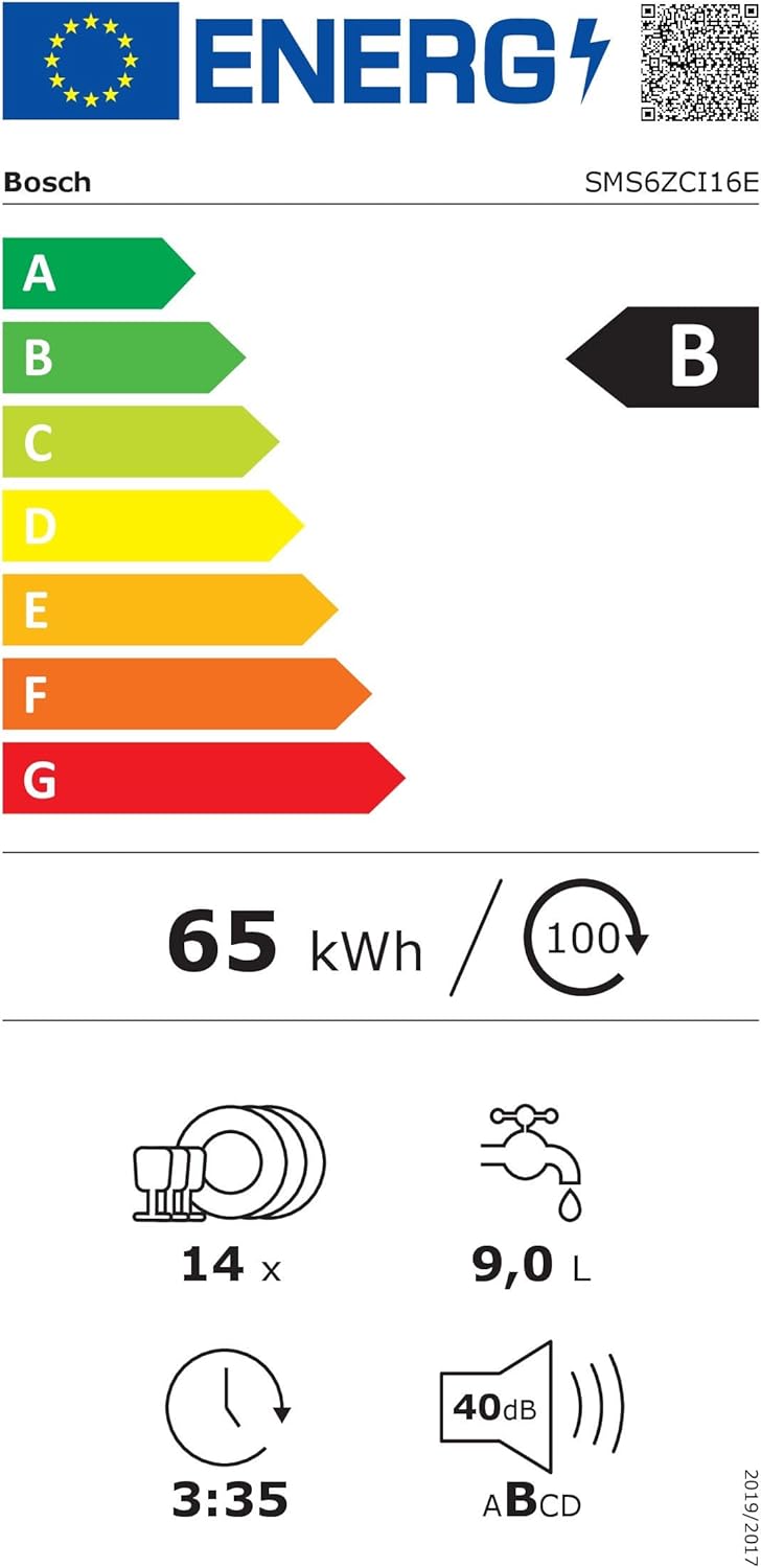 Bosch SMU4ETS08E, Serie 4, Smarter Unterbau-Geschirrspüler 60 cm, Besteckkorb, Spülmaschine mit Programmassistent, besonders Leise, höhenverstellbarer Oberkorb, Automatische Türöffnung, Edelstahl