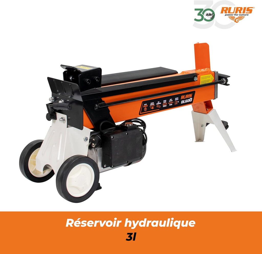RURIS Elektrischer Holzspalter DL600
