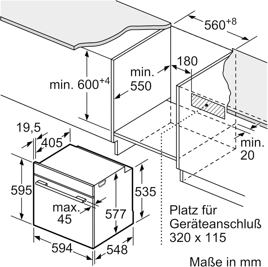 Siemens HB774G1B1, Stiftung Warentest Testsieger , iQ700 Smarter Einbau-Backofen 60x60 cm, Made in Germany, activeClean Pyrolyse  und  humidClean Hydrolyse, Air Fry, Automatikprogramme, Touchscreen