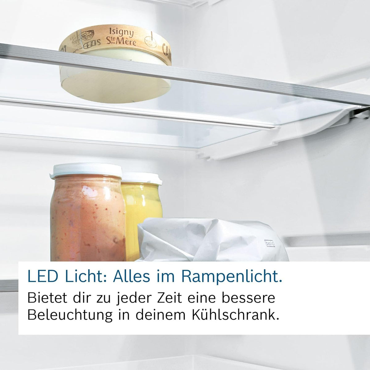 Bosch KGE398IBP, Serie 6, Kühl-Gefrier-Kombination, 201 x 60 cm, 249 L Kühlen  und  94 L Gefrieren, LowFrost, BigBox für Gefriergut, längere Frische mit VitaFresh, Leise mit 38 dB, LED, AntiFingerprint