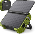 BROWEY Tragbare Power Station mit Solarpanel, 12-40W eigenes Solarladepanel, 614WH, 1000W Nennleistung, 2000W Spitzenleistung Solargenerator für Outdoor-Camping, Caravaning und Notfallvorbereitungen.