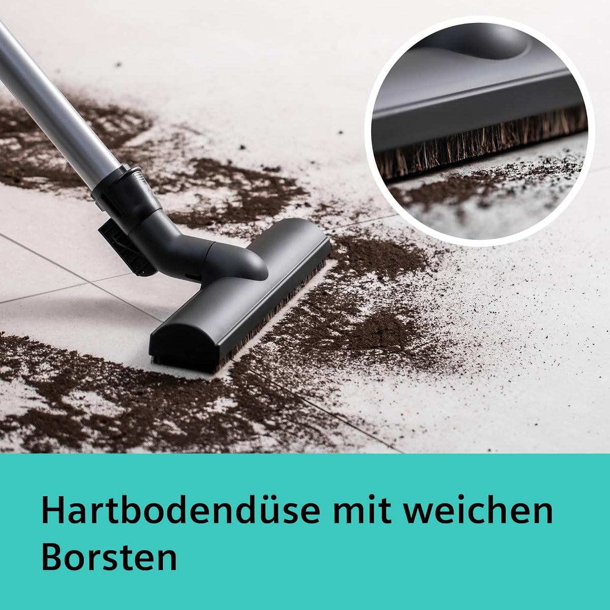 Siemens Staubsauger mit Beutel Q5.0 Extreme silencePower VSQ5X1232, für Allergiker, Hygiene-Filter, Starke Saugleistung auf Parkett, Teppich und Fliesen, langes Kabel, Made in Germany, 850 W, schwarz