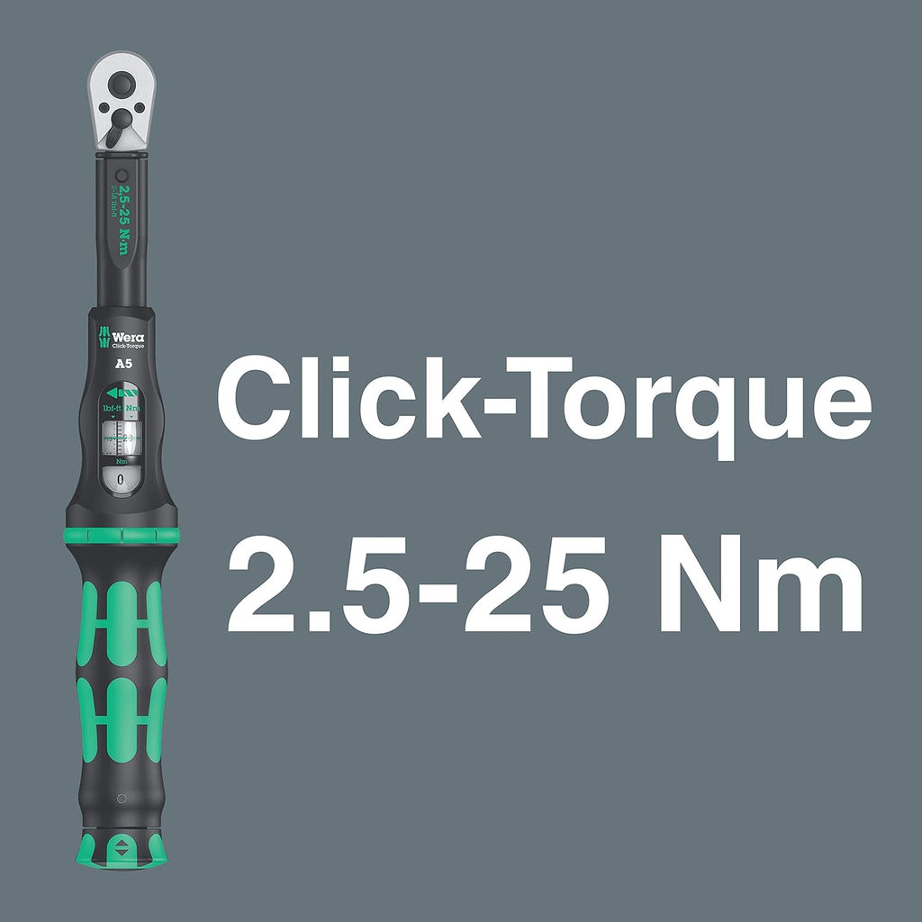 Wera 05004180001 Bicycle Set Torque 1, Fahrrad Drehmomentschlüssel Satz, 2,5-25 Nm, 16-teilig