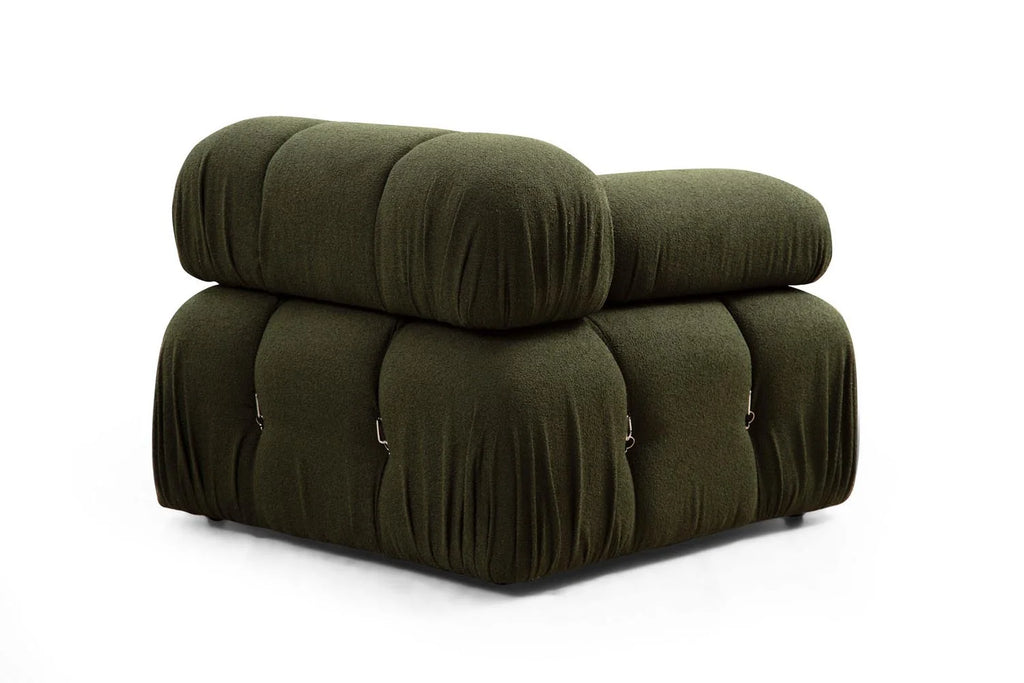 Bubble Green L1 Ecksofa - Grün