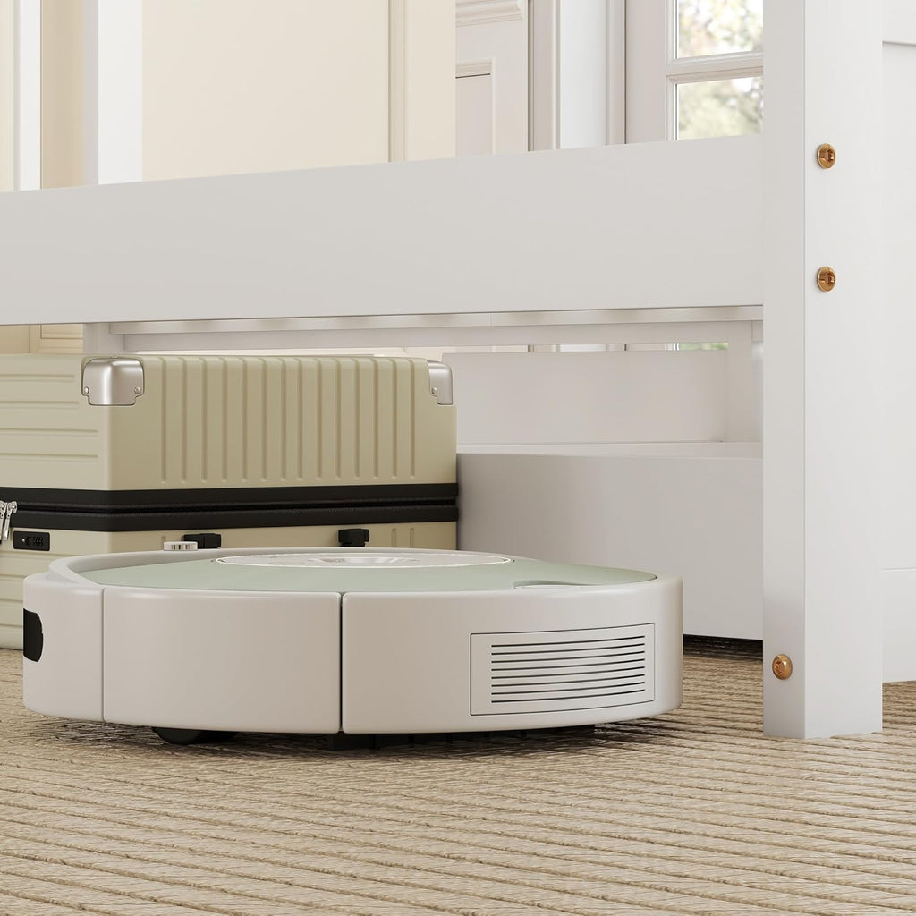 HOMCOM Bett 90 x 200 cm Bettrahmen mit Lattenrost aus Holz, Schublade, Unterbettaufbewahrung, Einzelbett, Holzbett mit Kopfteil, Bettgestell für Schlafzimmer, Gästezimmer, Weiß