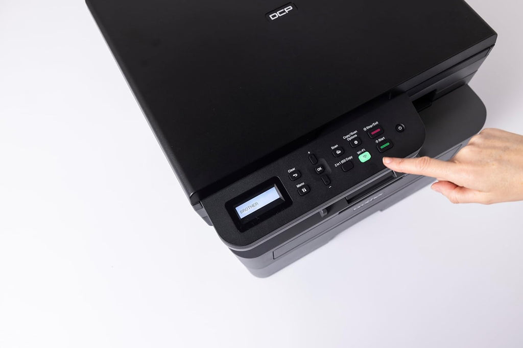 Brother DCP-L2627DW 3-in-1 Monochrom-Laser-Multifunktionsdrucker, 32 ppm, automatischer Duplexdruck, 2-zeiliges LCD-Bedienfeld, USB und 5 GHz WLAN