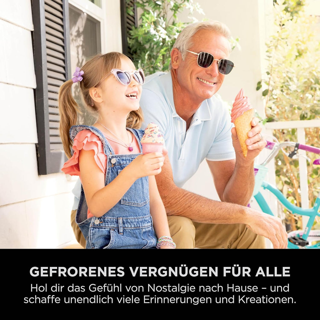 Ninja CREAMi Scoop & Swirl Eismaschine mit 2 Behältern, 13 Funktionen, für Eiscreme, Softeis, Gelato, Sorbet, Milchshakes und mehr, mit Mix-In-Funktion, Platinsilber, NC701EU
