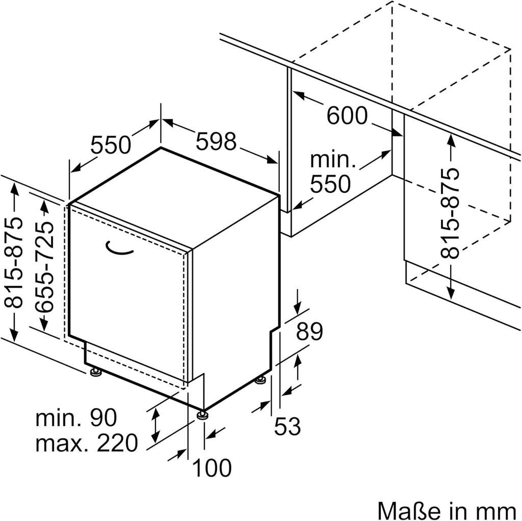Bosch SMU4ETS08E, Serie 4, Smarter Unterbau-Geschirrspüler 60 cm, Besteckkorb, Spülmaschine mit Programmassistent, besonders Leise, höhenverstellbarer Oberkorb, Automatische Türöffnung, Edelstahl