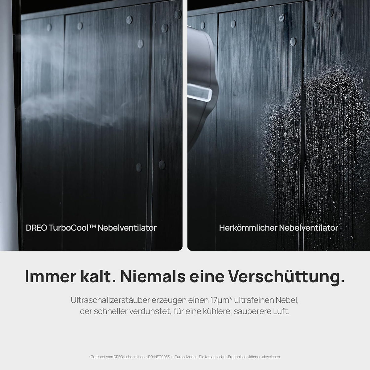 DREO TurboCool Nebelventilator 765S, 3-in-1 Turmventilator mit Ultraschall, WLAN & App-Steuerung, 6 L Tank, 10.4 m/s Luftstrom, 20 dB leiser DC-Motor, 90° Oszillation, 12 Geschwindigkeiten, 4 Modi