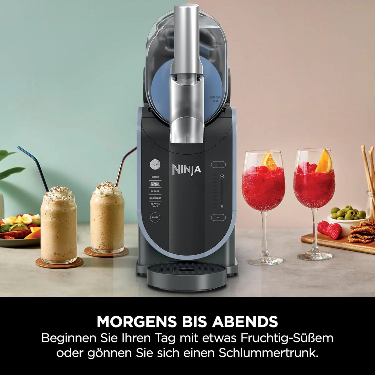 Ninja FS301EUPK SLUSHi Maschine 1,9 L – 5 Programme, Rapid Chill, WhisperChill Kompressor, Pink