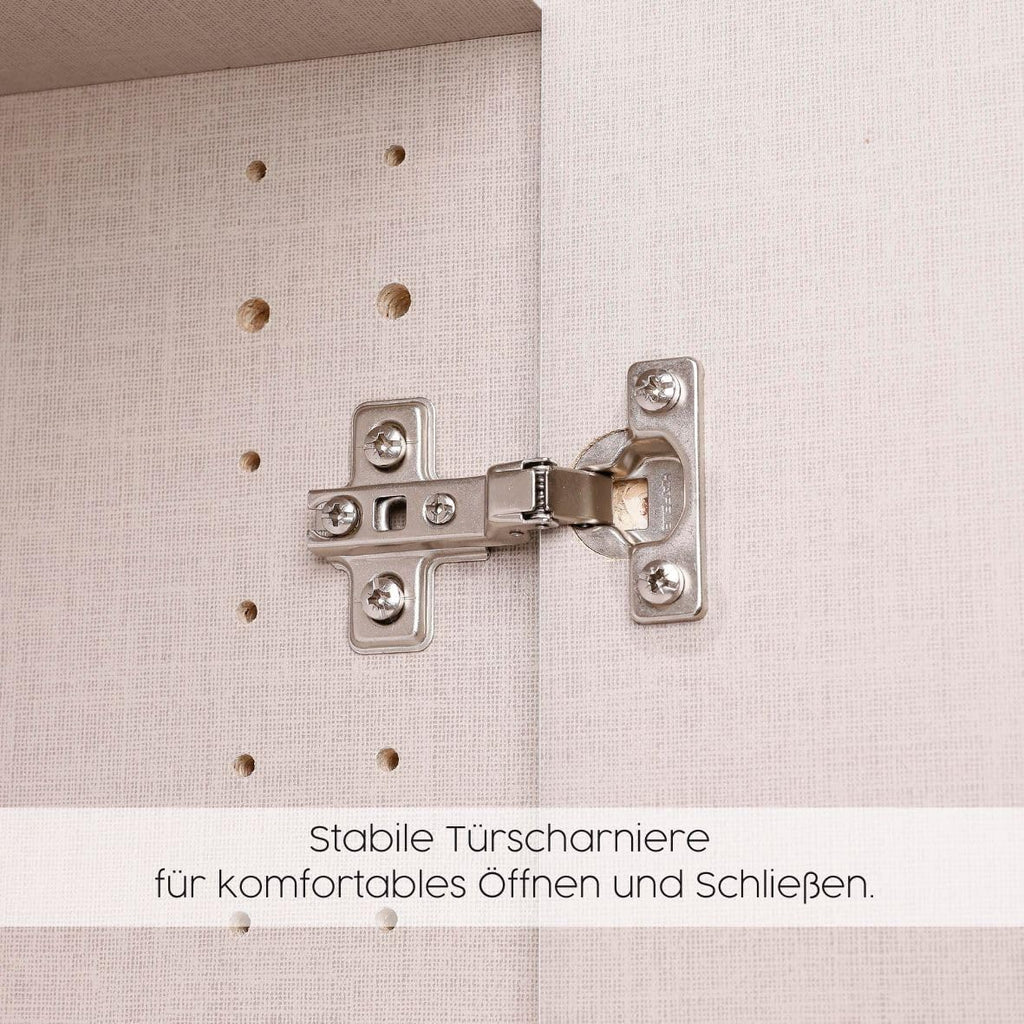 Rauch Möbel Bremen Schrank Drehtürenschrank Kleiderschrank in Weiß mit 2 Spiegeln und 8 Schubladen 4-türig, inklusive Zubehörpaket Basic 1 Kleiderstange, 4 Einlegeböden BxHxT 181x199x58 cm