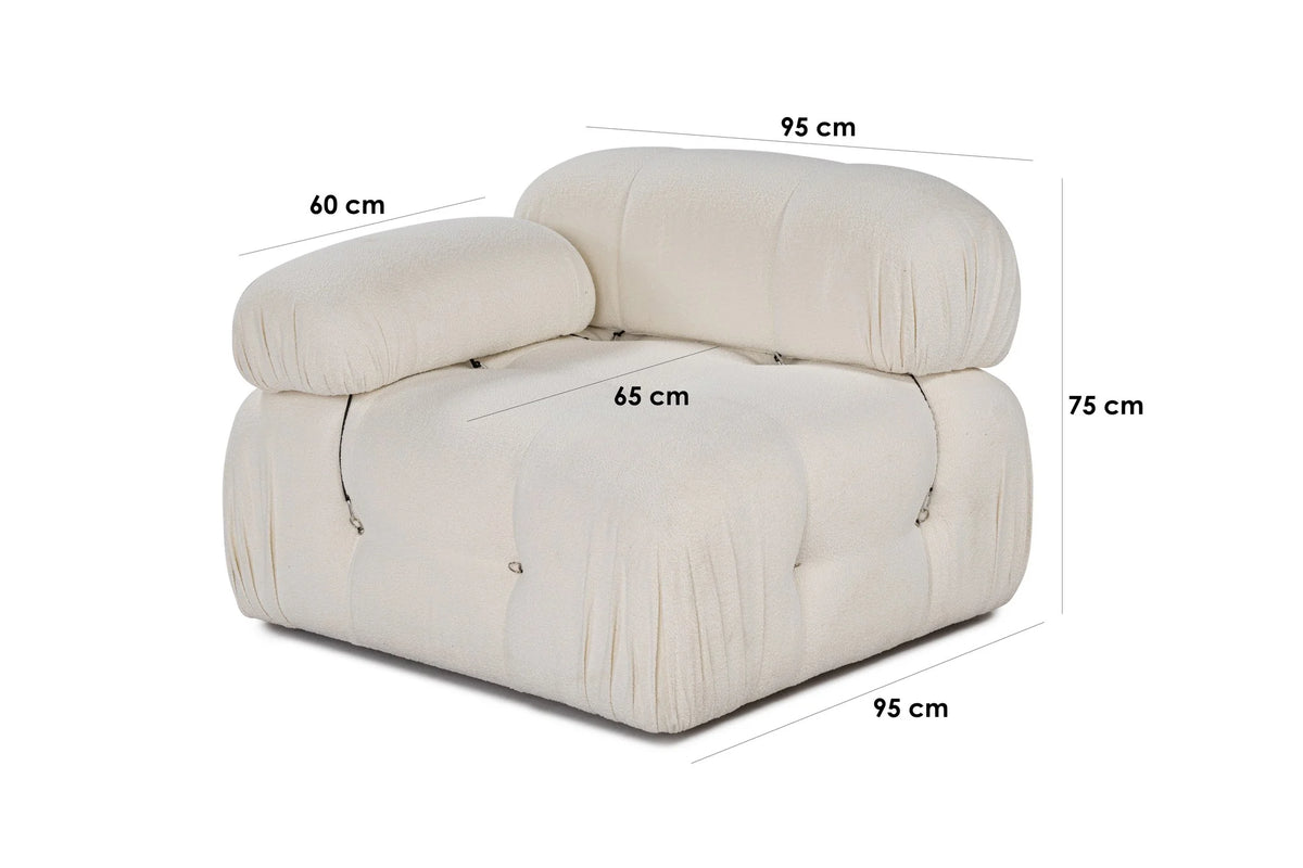 Bubble L1 Modulares Sofa - Weiss