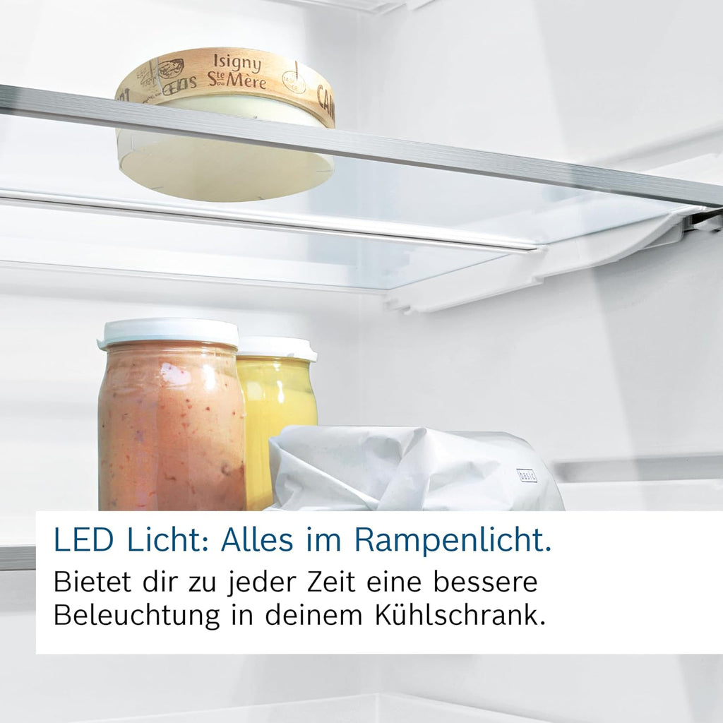 Bosch GSN54AWCV Serie 6 XXL-Gefrierschrank, 176 x 70 cm extra breit, 327 L, NoFrost nie wieder abtauen, LED-Beleuchtung gleichmäßige Ausleuchtung, BigBox Platz für großes Gefriergut, Weiß