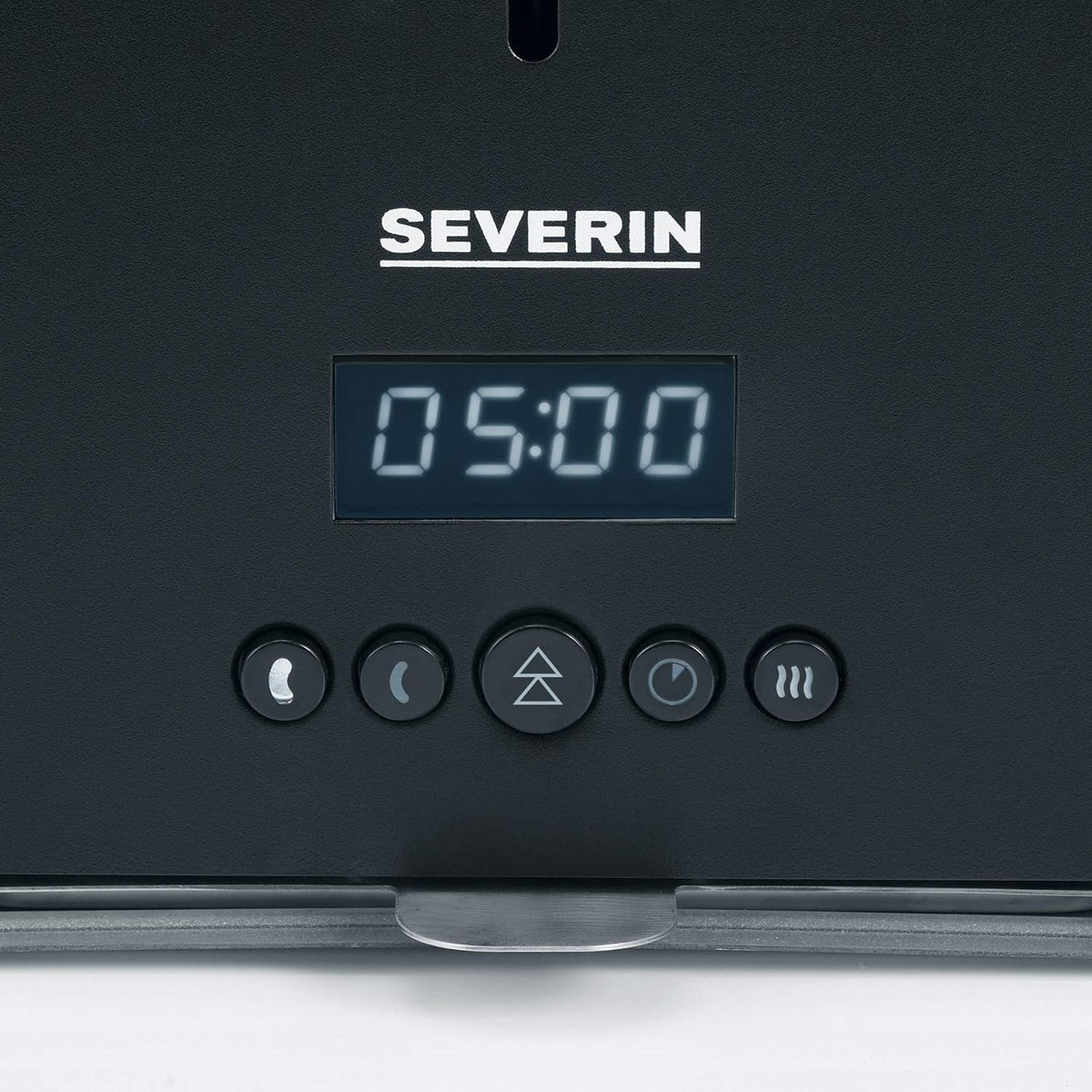 SEVERIN WURSTER, perfekt gebräunte Würstchen auf Knopfdruck in nur 5 Minuten, ohne Zugabe von Fremdfett, inkl. Holzzange, Schwarz, Edelstahl/Kunststoff, WT 5005