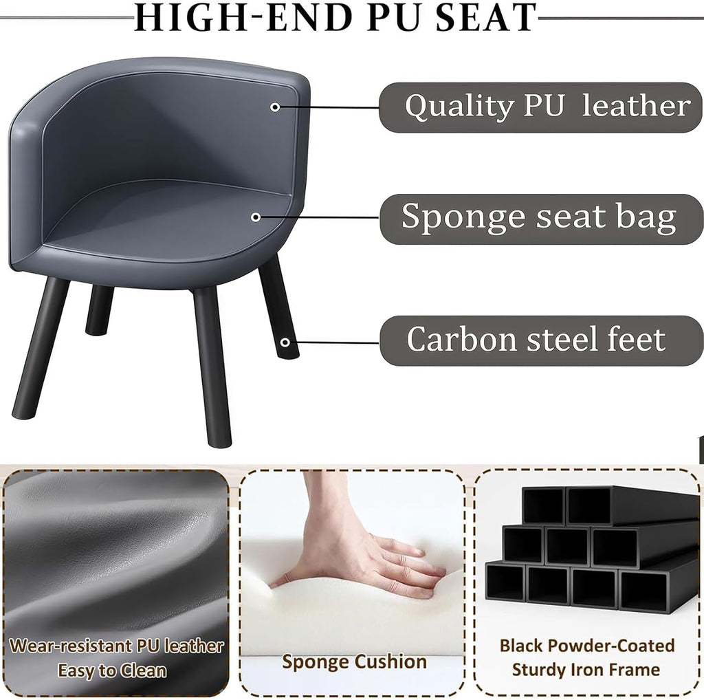 Esstisch Tisch mit 4 stühlen Set,esstisch Rundem klein Küchentisch esszimmertisch 90 cm, für 4-6 Personen, für Esszimmer, Küche, Wohnzimmer, modern Küchenstühle