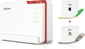 FRITZ!Box 5690 Pro (Wi-Fi 7 Premium DSL- und Glasfaser-Router mit Triband (2,4 GHz, 5 GHz, 6 GHz) bis zu 18,5 GBit/s, für Glasfaser & DSL-Anschlüsse, WLAN Mesh, DECT-Basis, deutschsprachige Version)