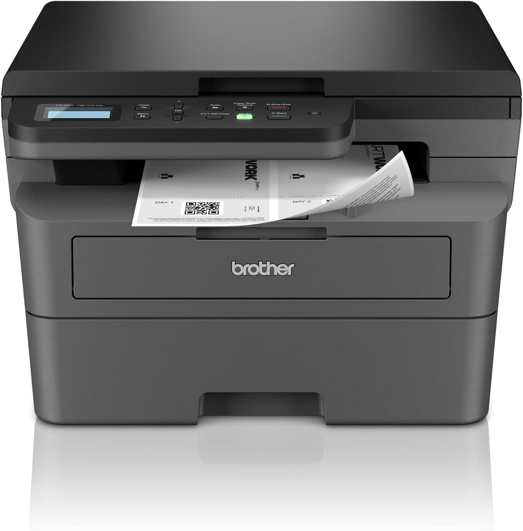 Brother DCP-L2620DW 3-in-1 Monochrom-Laser-Multifunktionsdrucker, 32 ppm, automatischer Duplexdruck, 2-zeiliges LCD-Bedienfeld, USB und 5 GHz WLAN