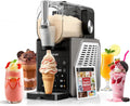 Slush Maschine – 2,5 L Eismaschine & Slushie Maschine für Zuhause, mit LED-Display, 6 voreingestellten Programmen für Eiscreme, Frappés, Milchshakes, automatischer Reinigung (Black) (Black)