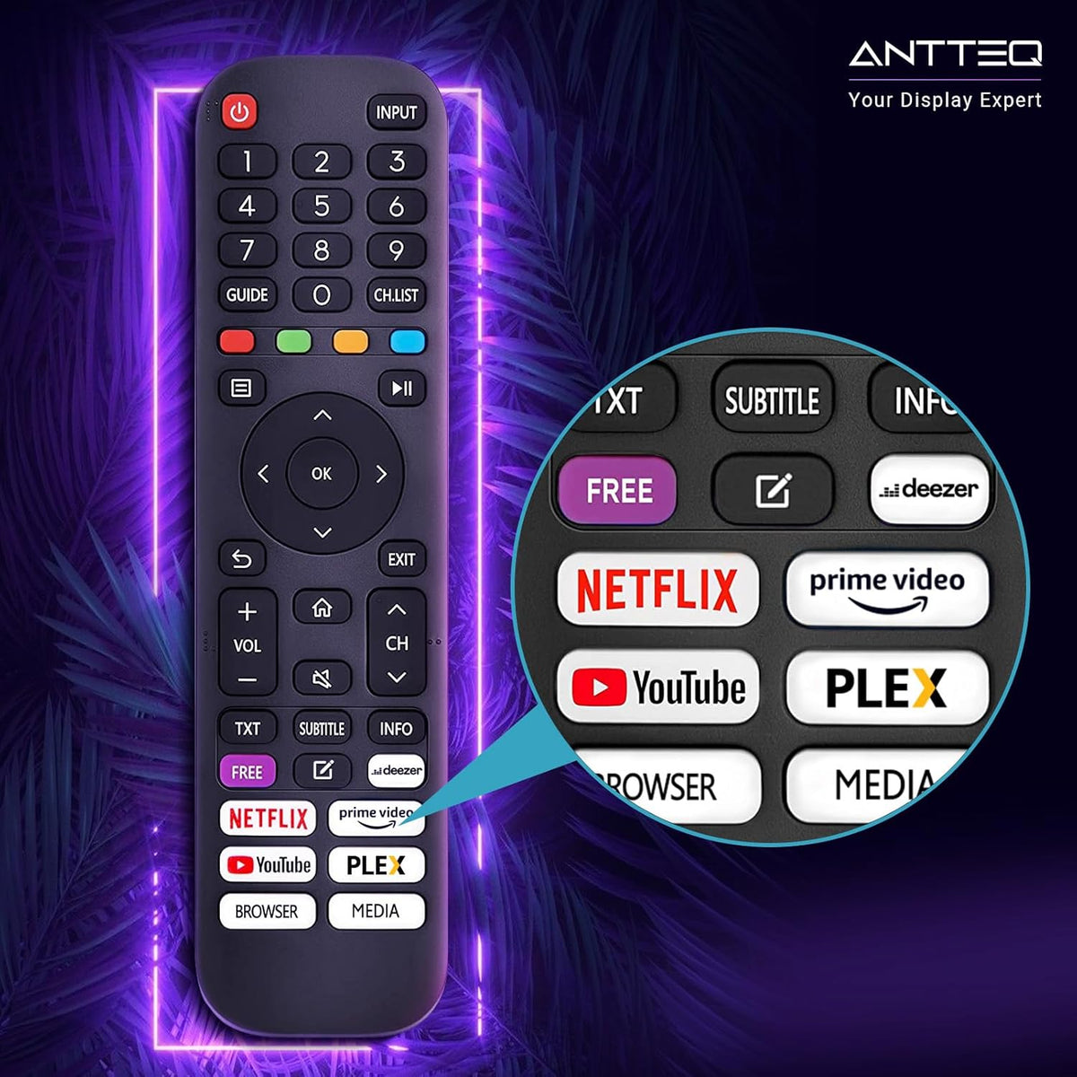 AV42F3 Fernseher 42 Zoll (106 cm) Full HD Smart TV mit HD Triple Tuner (DVB-C/-S2/-T2), App Store, Netflix, Prime Video, Rakuten TV, DAZN, YouTube, UVM, WiFi, Hotelmodus