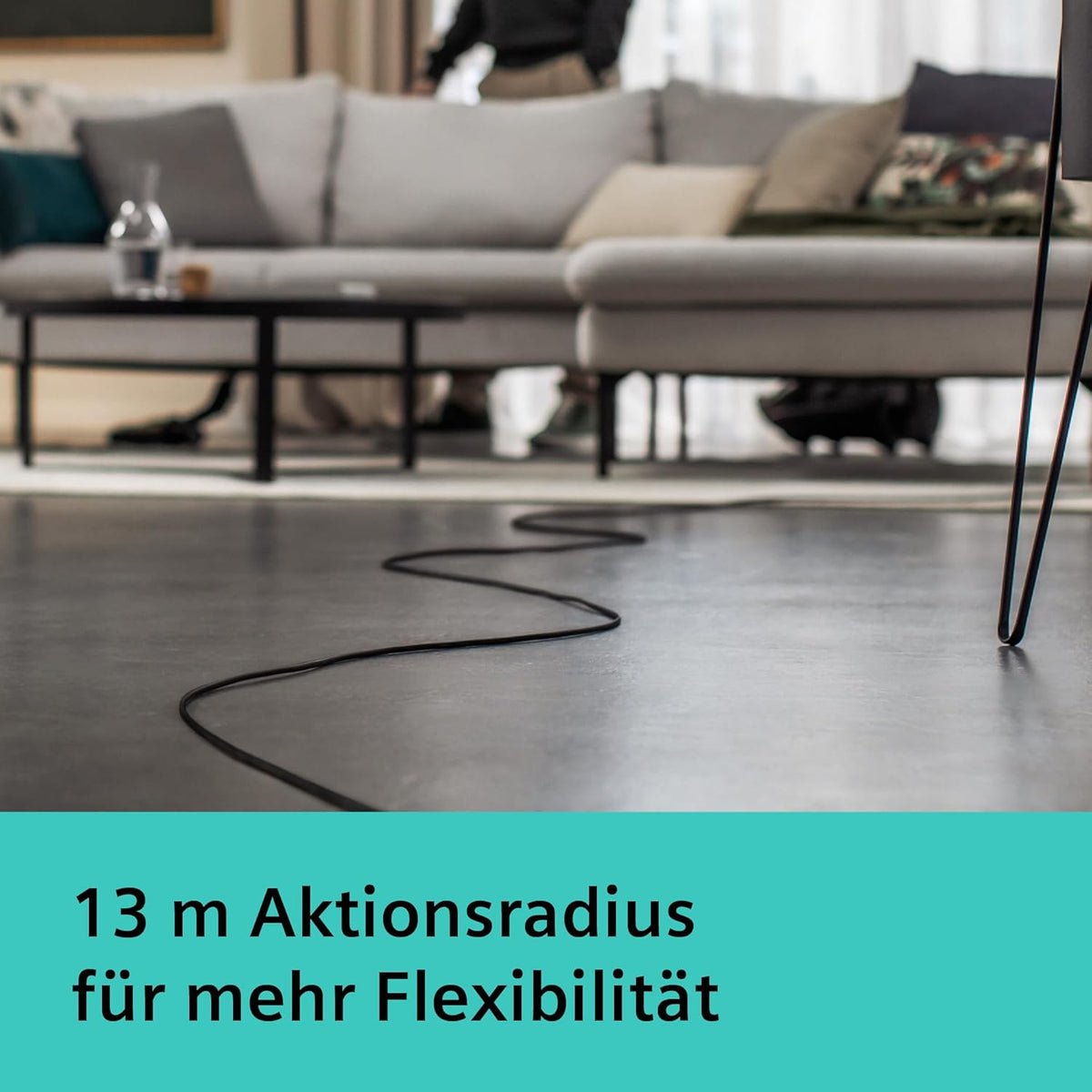 Siemens Staubsauger mit Beutel Q5.0 Extreme silencePower VSQ5X1232, für Allergiker, Hygiene-Filter, Starke Saugleistung auf Parkett, Teppich und Fliesen, langes Kabel, Made in Germany, 850 W, schwarz