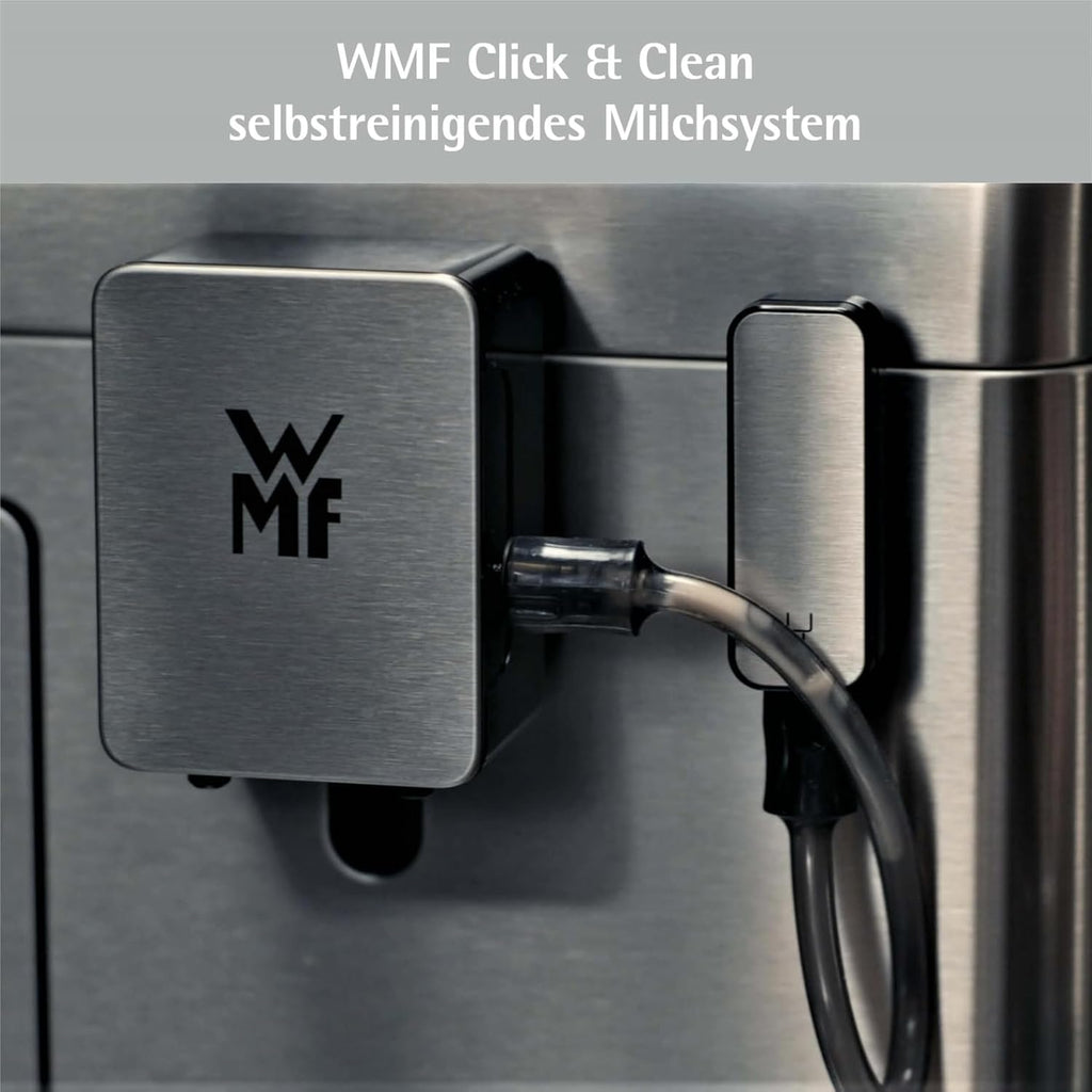 WMF Perfection 640 Kaffeevollautomat mit Milchsystem, 16 Getränkespezialitäten, Double Thermoblock, Edelstahl-Mahlwerk, Nutzerprofil Speicherung (640: WMF Perfection 640 mit Milchsystem)