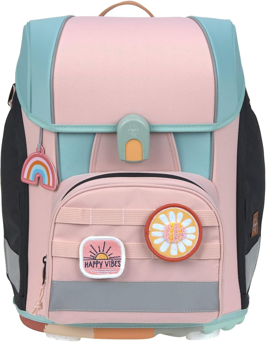 LÄSSIG 7-teiliges Schulranzen Set Kinder/School Set Boxy Unique Schwarz