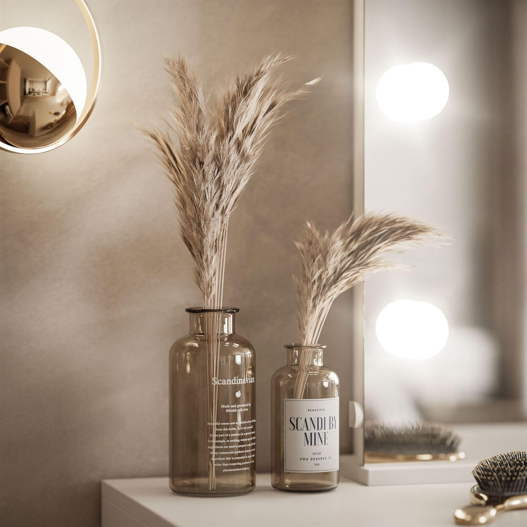 Lookway Schminktisch MADA Elite II mit LED-Spiegel - Eleganter Kaschmir oder Weiß Hochglanz, Wandmontage, Geräumige Schubladen (Weiß/Weiß Hochglanz)
