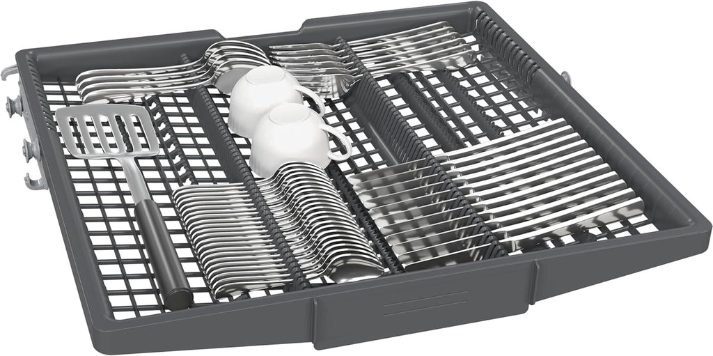Siemens SX95EX12CE, iQ500 Smarter Geschirrspüler, Vollintegrierte Spülmaschine, 60 cm, Made in Germany, XXL, Besteckschublade, Extra leise, varioSpeed,autoOpen dry, glassZone, varioScharnier