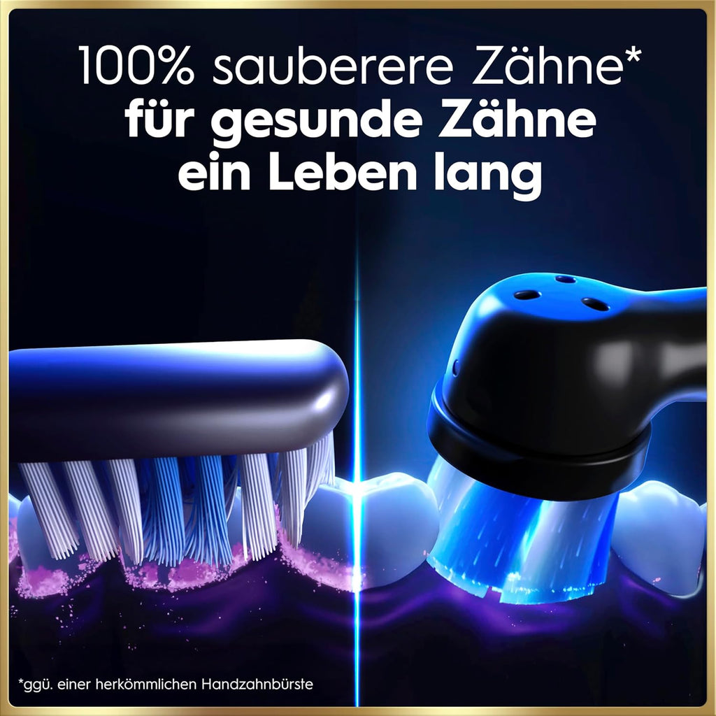 Oral-B iO Series 9 Elektrische Zahnbürste — Electric Toothbrush, Inkl. 1 Aufsteckbürste — 7 Modi für Zahnpflege, CHIP Testsieger (11/25), Designed by Braun, Dunkelblau