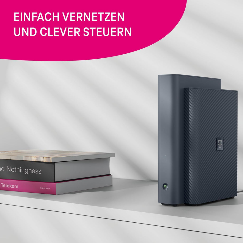Telekom Router Speedport 7 I Wi-Fi 7 Router für Telekom-Anschluss I Glasfaser-Modem I Bis zu 6.760 Mbit/s | Mesh-Technologie & Magenta SmartHome Basis integriert I Ideal für Entertain TV in UHD & 4K