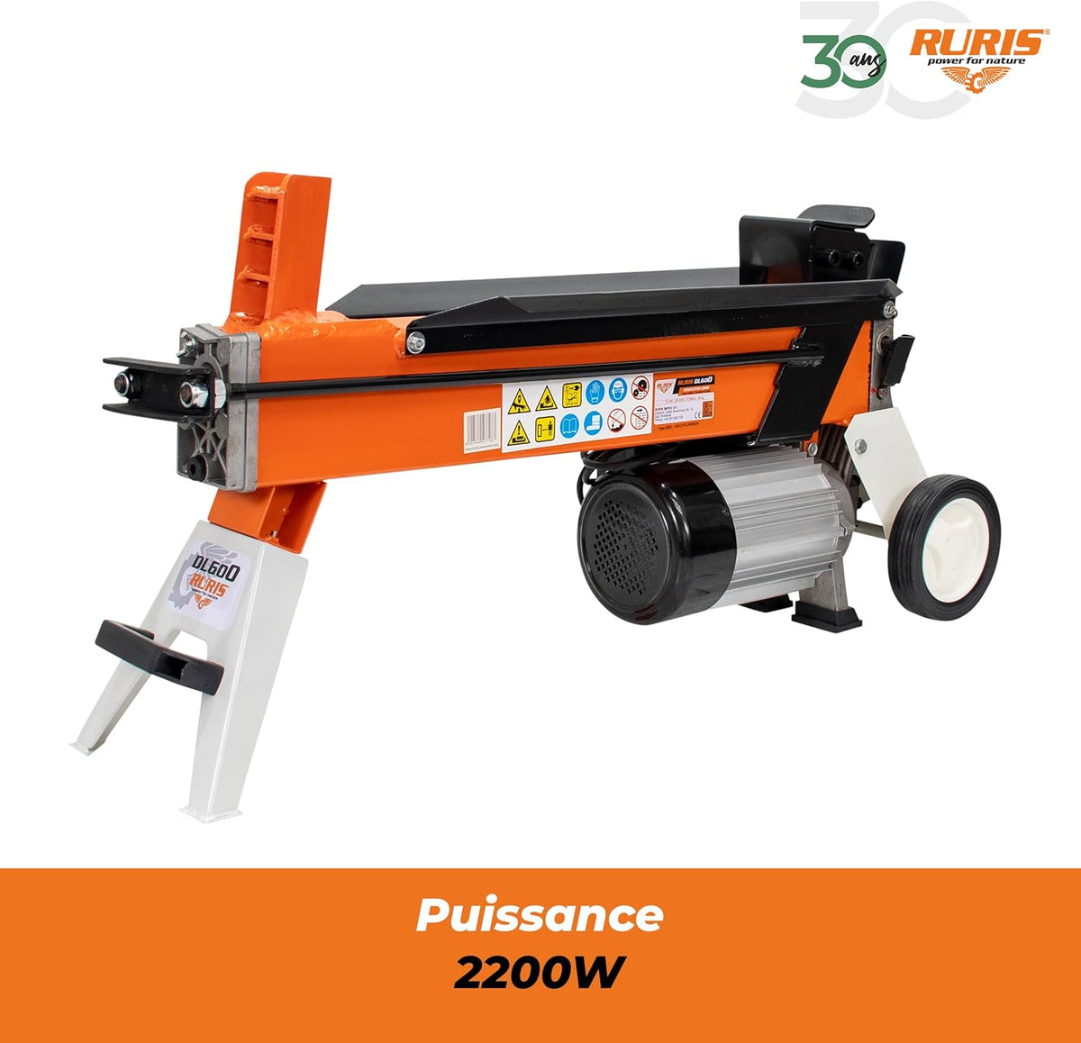 RURIS Elektrischer Holzspalter DL600