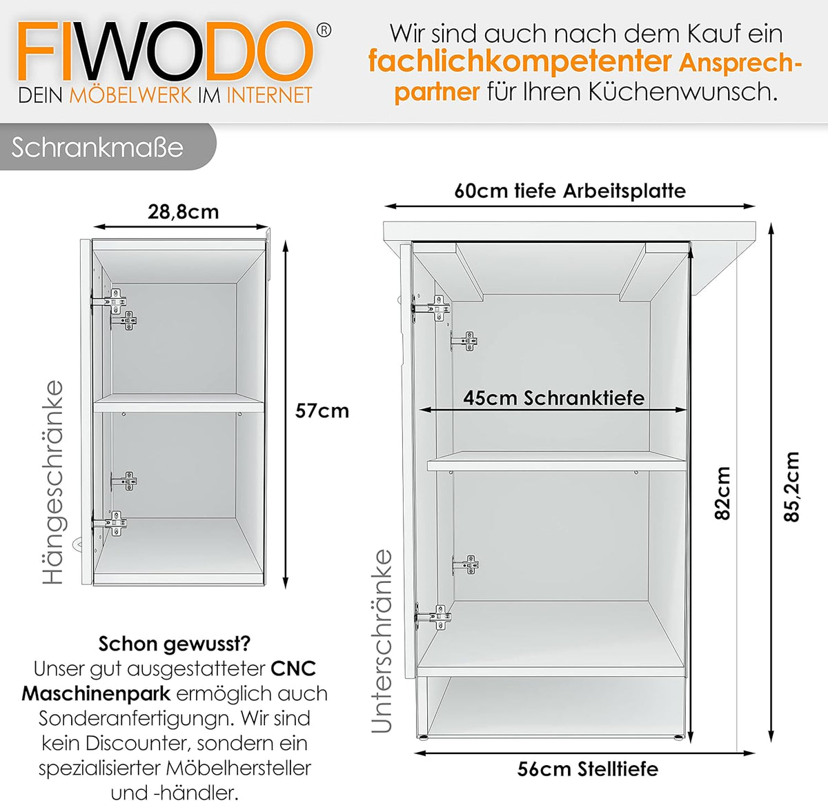 FIWODO Küchenzeile mit Elektrogeräten - ERWEITERBAR - Küche, Einbauküche in Farbe: Eiche Sonoma, 240cm, mit Spülbecken, Mischbatterie, Herd, Backofen, Abzugshaube, NEUWARE mit GARANTIE