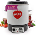 WECK Einkochautomat WAT14 (Finale Serie) Emaille mit Präzisionsthermostat – 29L Einkochtopf, Glühweinkocher, Dampfentsafter, Einweckautomat – Made in Germany, hochwertig & vielseitig