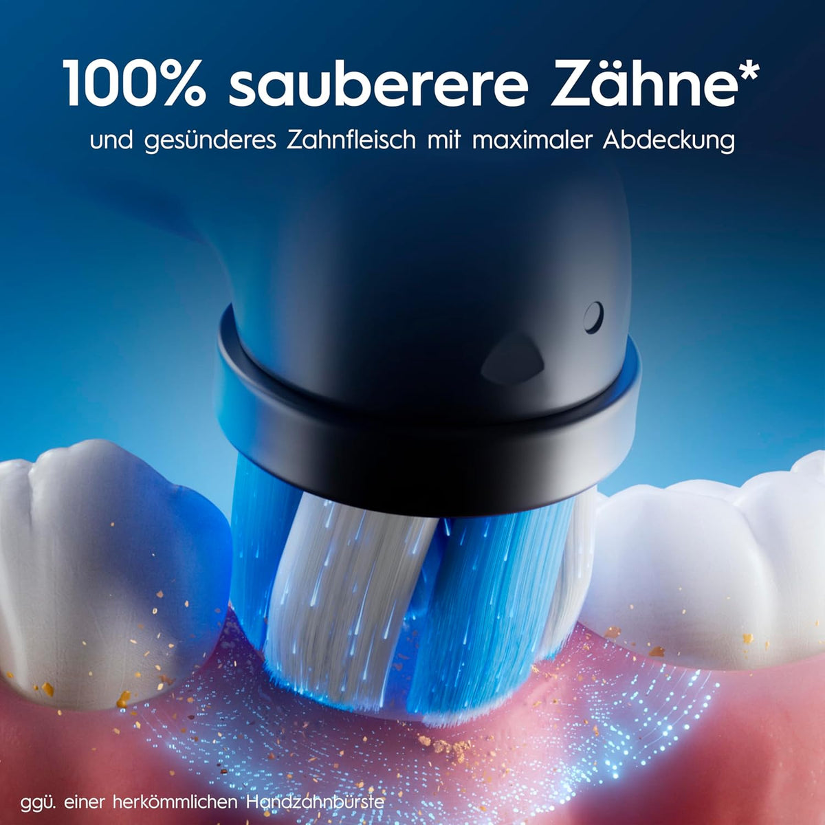 Oral-B iO Series 6 Plus Edition Elektrische Zahnbürste — Electric Toothbrush, Inkl. 3 Aufsteckbürsten, 5 Putzmodi für Zahnpflege, Reise-Etui — Zahnbürste Elektrisch, Designed by Braun, Schwarz