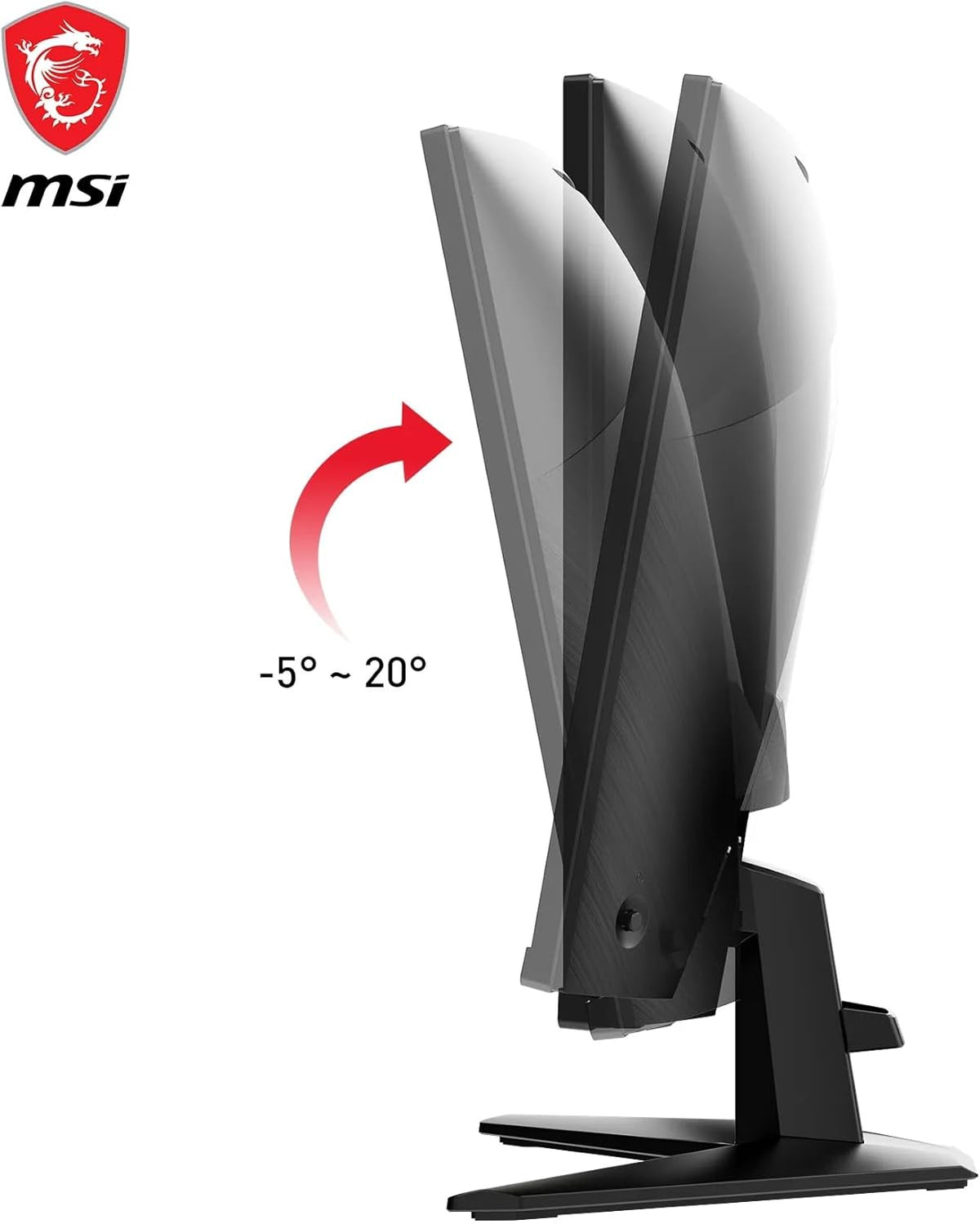MSI MAG 27C6F 27 Zoll FHD Curved Gaming Monitor - 1500R 1920 x 1080 Rapid VA Panel, 180 Hz / 1ms (GtG), Adaptive-Sync - DP 1.2a, HDMI™ CEC