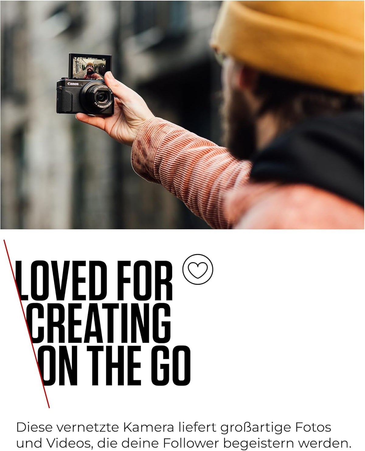 Canon PowerShot G7 X Mark III (Schwarz) – Kompakte Digitalkamera mit 1-Zoll-Sensor & 4K-Video – Ideal bei wenig Licht & auf Reisen – Mit WLAN & Bluetooth - Geliebt Für Kreatives Unterwegs