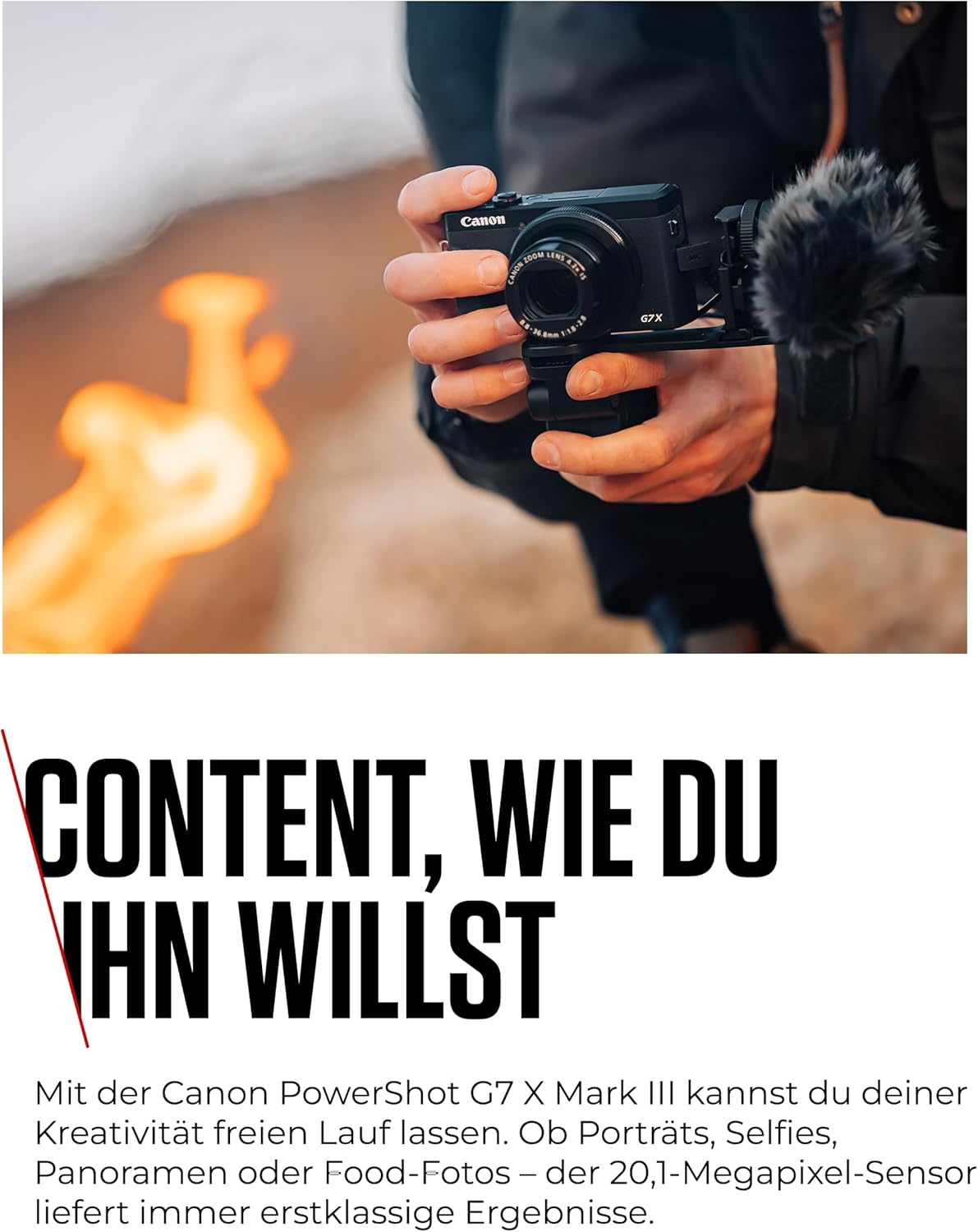 Canon PowerShot G7 X Mark III (Schwarz) – Kompakte Digitalkamera mit 1-Zoll-Sensor & 4K-Video – Ideal bei wenig Licht & auf Reisen – Mit WLAN & Bluetooth - Geliebt Für Kreatives Unterwegs