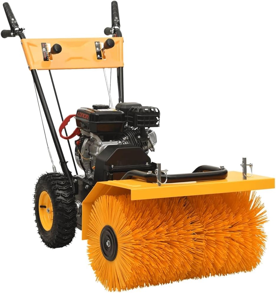 ACAGALA 4-in-1 Schneefräse & Kehrmaschine (6,5PS, 196ccm) | 560mm Räumbreite, 11m Wurfweite | 5 Vorwärts/2 Rückwärtsgänge | Stahlschnecke