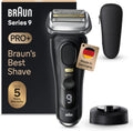 Braun Series 9 Pro+ Rasierer Herren Elektrisch, Elektrorasierer mit 5 Rasierelementen, Rasierapparat, Langhaarschneider ProTrimmer, Ladestation, 60 Min Akku, Wet&Dry, Made in Germany, 9510s, Schwarz
