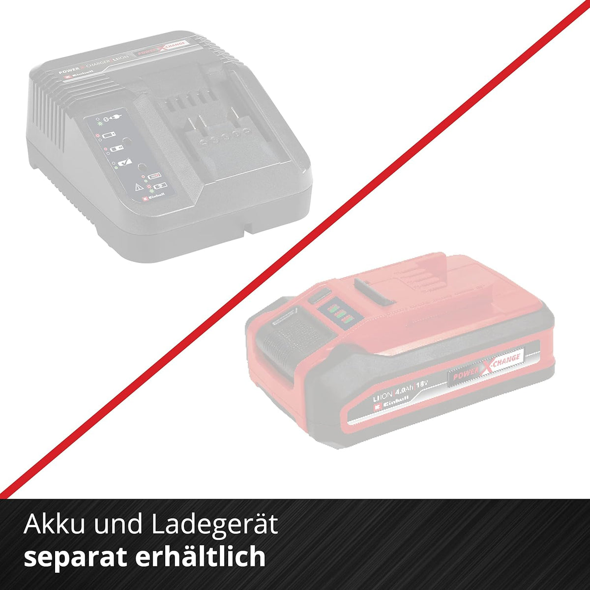 Einhell Akku-Laubbläser GE-LB 36/210 Li E Power X-Change (Li-Ion, 36 V, 816m3/h Blasleistung, Turboschalter, 3-stufiges + abnehmbares Rohr, inkl. 2x3 Ah Akku und Twincharger)