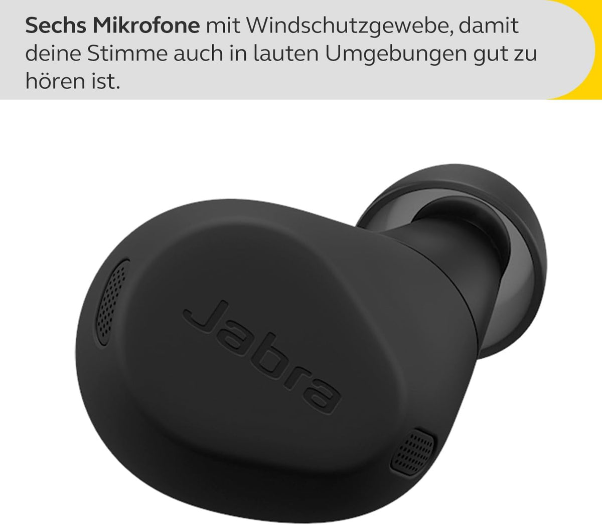 Jabra Elite 8 Active schnurlose In-Ear-Bluetooth-Kopfhörer mit adaptiver, hybrider aktiver Geräuschunterdrückung (ANC) und 6 eingebauten Mikrofonen, Wasser- und schweißresistent - Schwarz