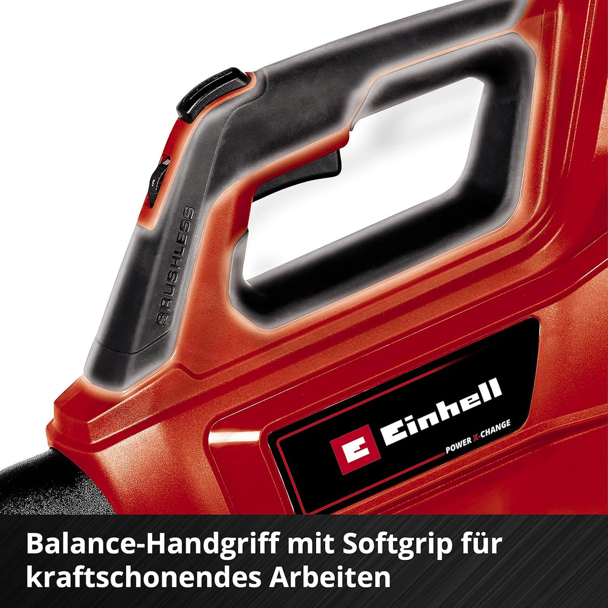 Einhell Akku-Laubbläser GE-LB 36/210 Li E Power X-Change (Li-Ion, 36 V, 816m3/h Blasleistung, Turboschalter, 3-stufiges + abnehmbares Rohr, inkl. 2x3 Ah Akku und Twincharger)